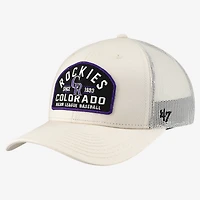 Men's '47  Cream Colorado Rockies Leland Adjustable Trucker Hat