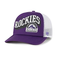Men's '47 Purple Colorado Rockies Meander Foam Trucker Snapback Hat