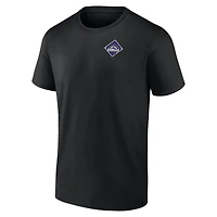 Men's  Black Colorado Rockies Cooperstown Collection Field Play T-Shirt