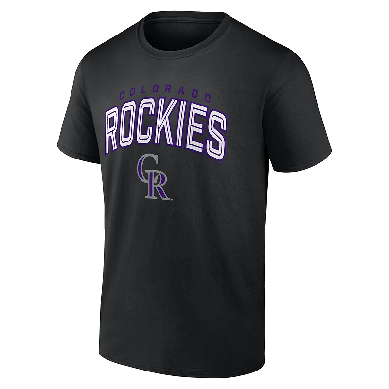 T-shirt noir pour homme « Maîtrisez le jeu » des Rockies du Colorado