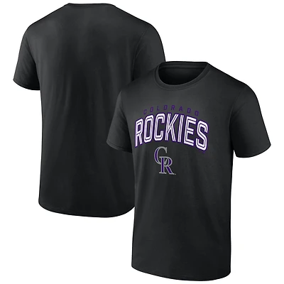 T-shirt noir pour homme « Maîtrisez le jeu » des Rockies du Colorado