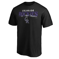 T-shirt noir pour homme, équipe Adrenaline des Rockies du Colorado
