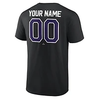 T-shirt personnalisé noir pour homme, série de victoires des Rockies du Colorado