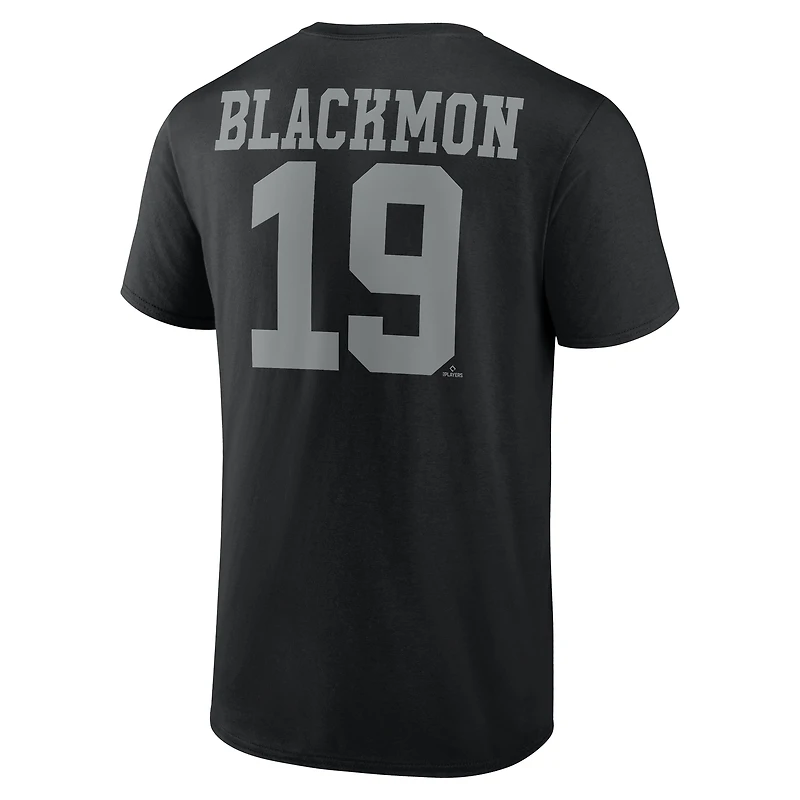 Men's Charlie Blackmon Black Colorado Rockies Player Icon T-Shirt