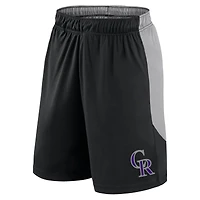 Men's Fanatics Black/Gray Colorado Rockies Go Hard Shorts