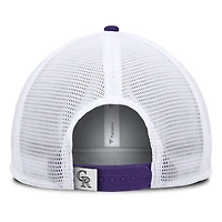 Men's Fanatics Black/White Colorado Rockies Fundamental Foam Front Snapback Hat