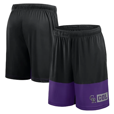 Men's Fanatics Black Colorado Rockies Best of the Shorts