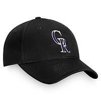 Men's Fanatics Black Colorado Rockies Core Adjustable Hat