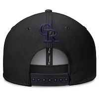Men's Fanatics  Black Colorado Rockies Glint Snapback Hat