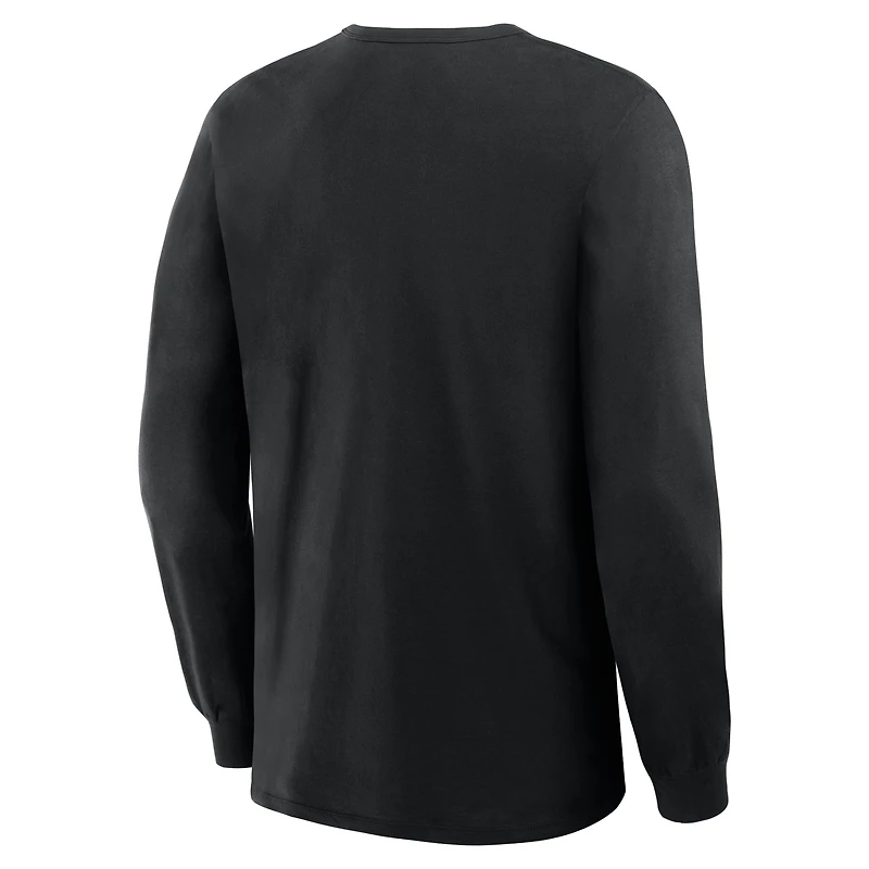 T-shirt à manches longues Fanatics Black Colorado Rockies Lock-Up Legacy pour homme