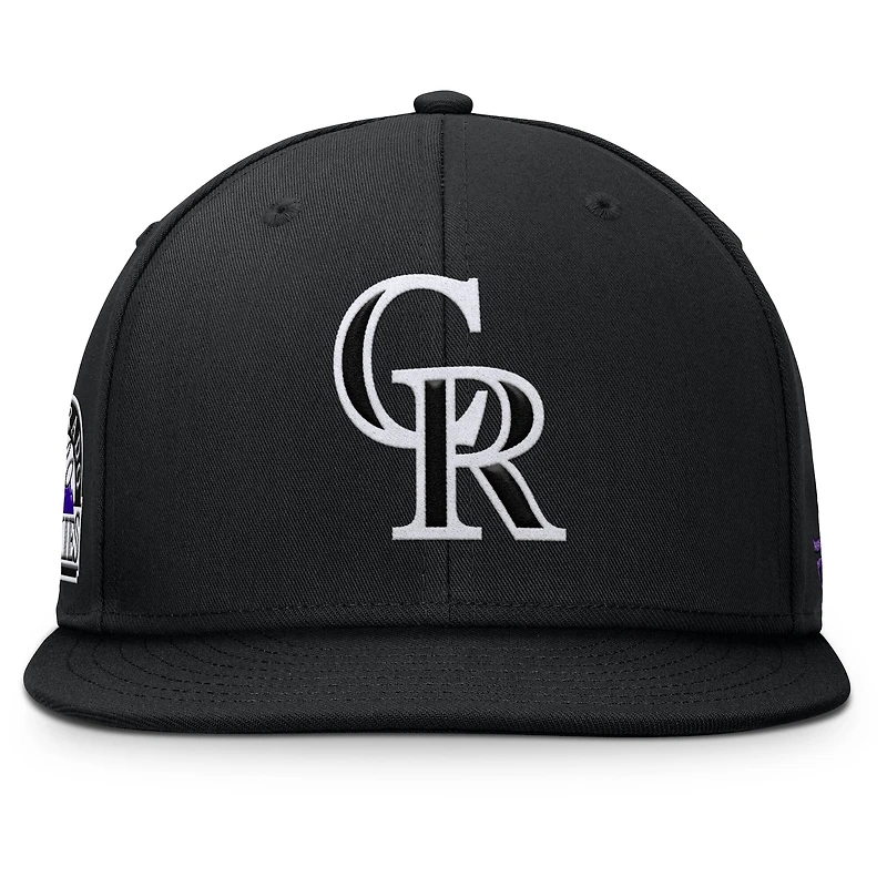 Casquette à pression noire pour hommes Colorado Rockies Walk-Off Bullpen Fanatics