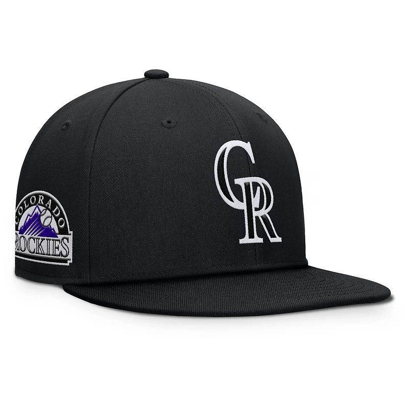 Casquette à pression noire pour hommes Colorado Rockies Walk-Off Bullpen Fanatics