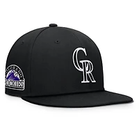 Casquette à pression noire pour hommes Colorado Rockies Walk-Off Bullpen Fanatics