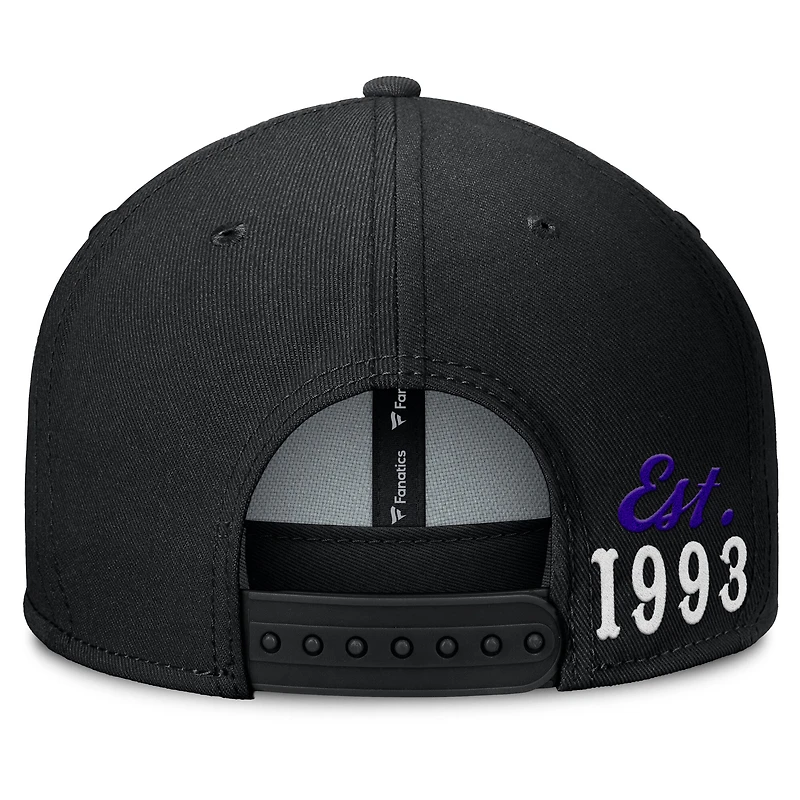 Casquette à pression noire pour hommes Colorado Rockies Walk-Off Bullpen Fanatics