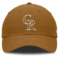Casquette ajustable Fanatics Brown Colorado Rockies Act Natural Chopper pour hommes