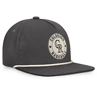 Men's Fanatics Charcoal Colorado Rockies Closer Adjustable Hat