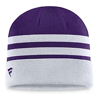 Bonnet en tricot à revers Fanatics gris Colorado Rockies pour hommes