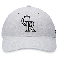 Men's Fanatics Gray Colorado Rockies Logo Adjustable Hat