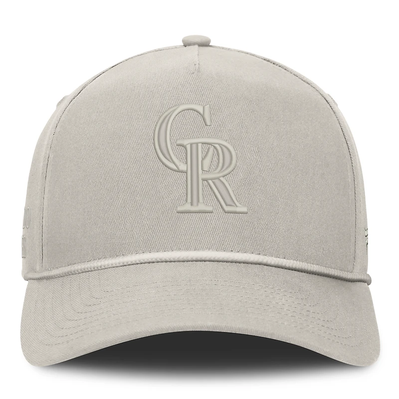 Men's Fanatics  Stone Colorado Rockies Undertone A-Frame Adjustable Hat