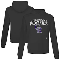 Men's Levelwear Black Colorado Rockies Accolade Relay Mission Pullover Hoodie