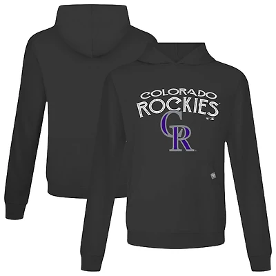 Sweat à capuche noir pour homme Levelwear Colorado Rockies Accolade Relay Mission