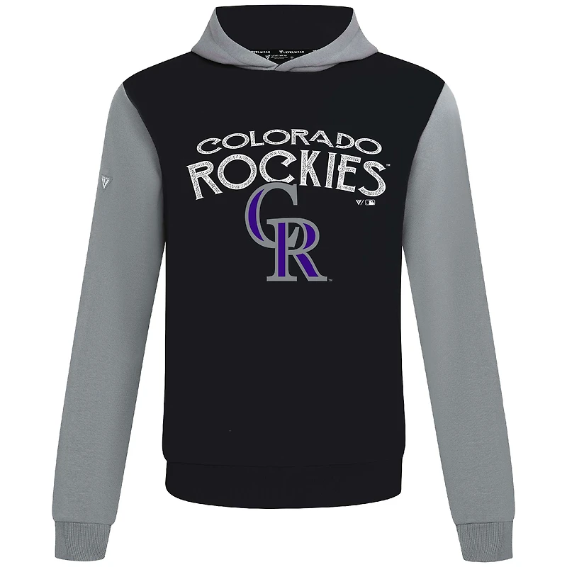 Sweat à capuche noir Accolade Ultimate Mission pour homme de Levelwear Colorado Rockies