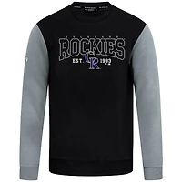 Men's Levelwear Black Colorado Rockies Accolade Ultimate Textbook Pullover Sweatshirt