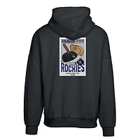 Men's Levelwear  Black Colorado Rockies Contact Pro Card Pullover Hoodie