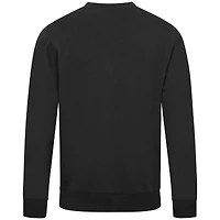 Men's Levelwear Black Colorado Rockies Cooperstown Collection Zane Vintage Pullover Sweatshirt