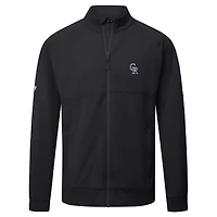 Men's Levelwear  Black Colorado Rockies Form Insignia 2.0 Full-Zip Jacket