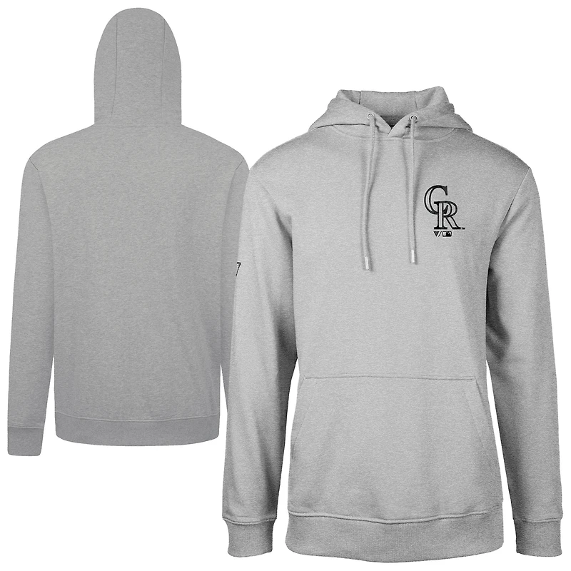 Sweat à capuche motif camouflage numérique Podium Colorado Rockies gris Levelwear pour homme