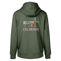 Men's Levelwear Green Colorado Rockies City Connect Podium Core 2.0 Pullover Hoodie