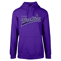 Men's Levelwear Purple Colorado Rockies Podium Retro Team 2.0 Pullover Hoodie