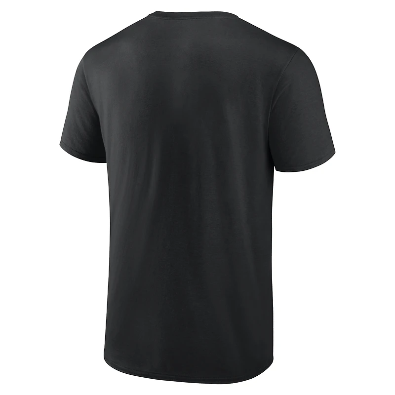 T-shirt noir pour homme avec logo officiel des Colorado Rockies