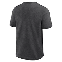 Men's Logo Athletic Heather Charcoal Colorado Rockies Top Notch T-Shirt