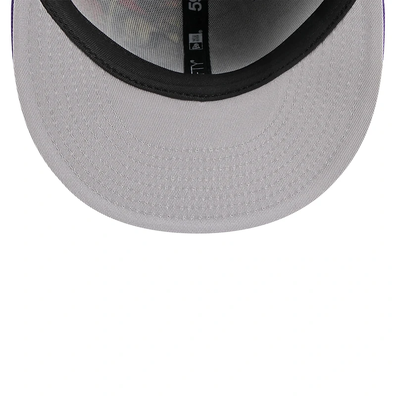Men's New Era Black/Purple Colorado Rockies 2025 MLB Diamond Hero Edition 59FIFTY Fitted Hat