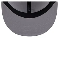 Casquette ajustée 59FIFTY Paint Stroke des Colorado Rockies de New Era pour homme, noire et blanche