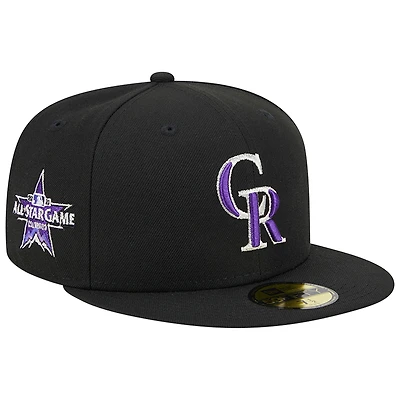 Men's New Era Black Colorado Rockies  2021 MLB All-Star Game Team Color 59FIFTY Fitted Hat