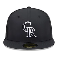 Men's New Era Black Colorado Rockies 2026 Batting Practice 59FIFTY Fitted Hat