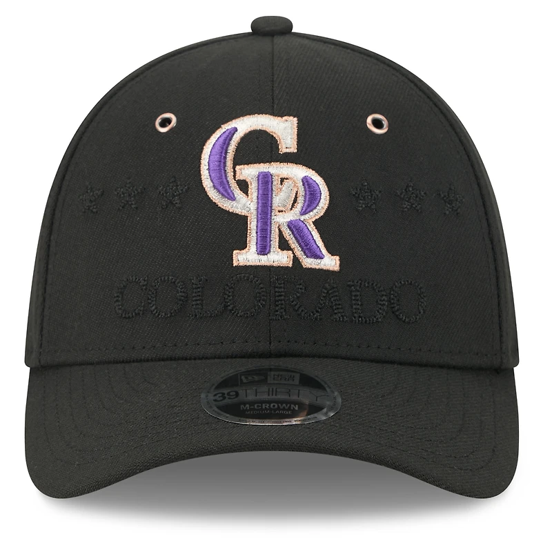 Men's New Era Black Colorado Rockies 2026 MLB All-Star Game 39THIRTY Flex Hat