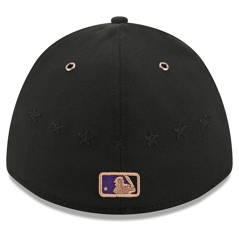 Men's New Era Black Colorado Rockies 2026 MLB All-Star Game 39THIRTY Flex Hat