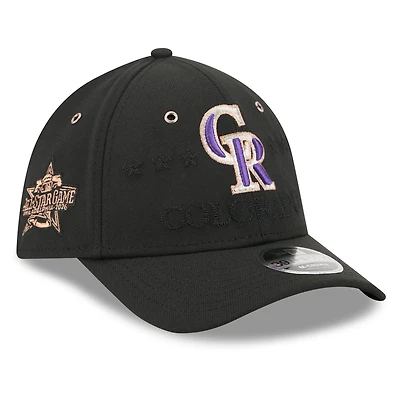 Men's New Era Black Colorado Rockies 2026 MLB All-Star Game 39THIRTY Flex Hat
