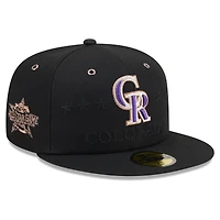 Casquette ajustée New Era noire pour homme Colorado Rockies 2026 MLB All-Star Game 59FIFTY