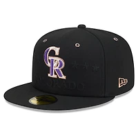 Casquette ajustée New Era noire pour homme Colorado Rockies 2026 MLB All-Star Game 59FIFTY