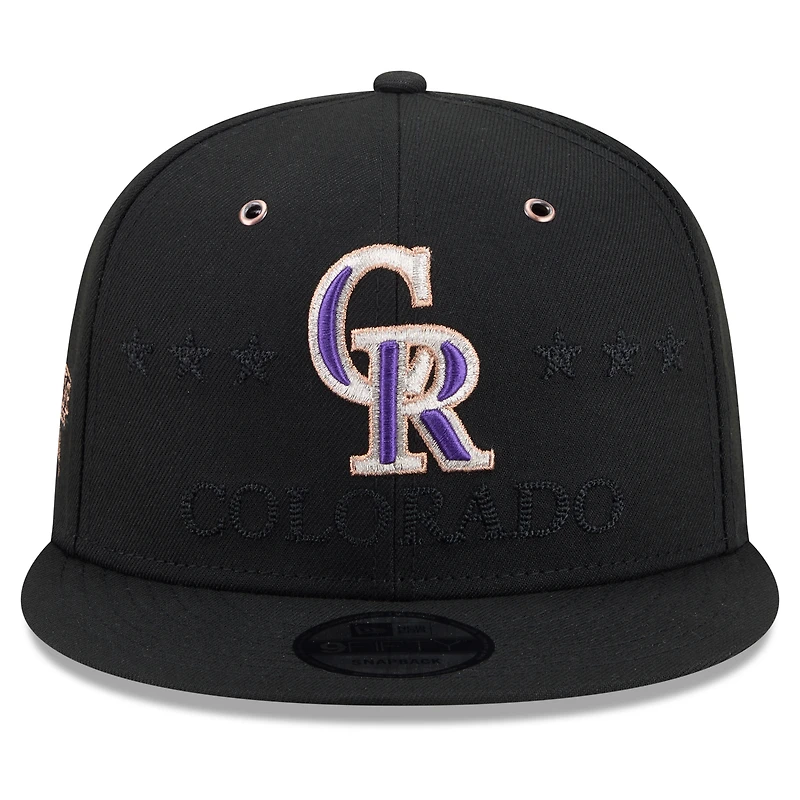 Men's New Era Black Colorado Rockies 2026 MLB All-Star Game 9FIFTY Snapback Hat
