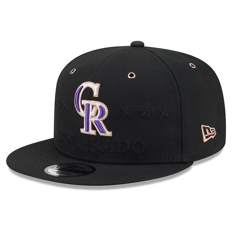 Men's New Era Black Colorado Rockies 2026 MLB All-Star Game 9FIFTY Snapback Hat