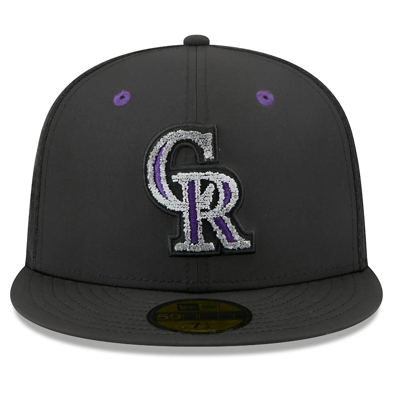 Casquette ajustée New Era noire pour homme Colorado Rockies 2026 MLB All-Star Game 59FIFTY