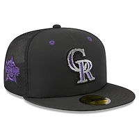 Casquette ajustée New Era noire pour homme Colorado Rockies 2026 MLB All-Star Game 59FIFTY