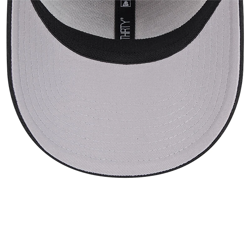 Men's New Era Black Colorado Rockies Active Dash Mark 39THIRTY Flex Hat