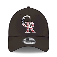 Men's New Era Black Colorado Rockies America 250 39THIRTY Flex Hat